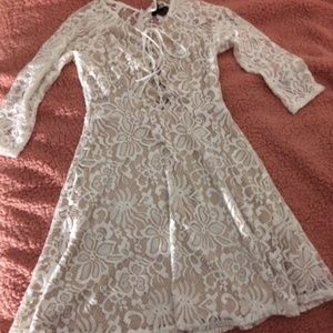 White Lace Dress!! <3